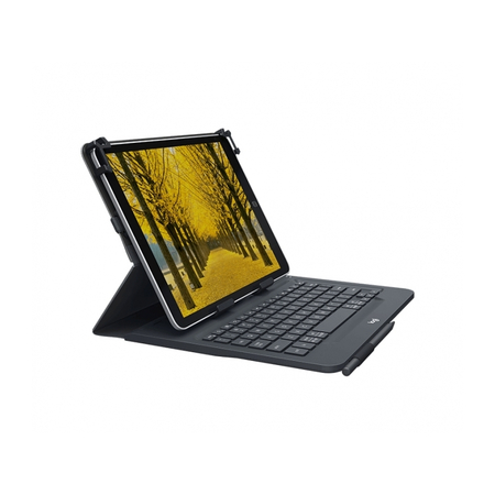 Étui universel logitech avec clavier intégré pour tablettes 9-10 ', noir