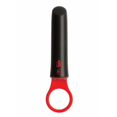 Vibromasseur point g:power play with silicone grip ring black