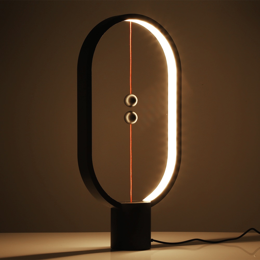 designnest heng balance lamp ellipse schwarz 20x7x40 cm