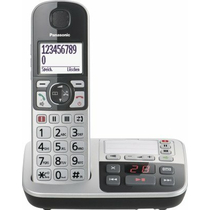 Panasonic KX-TGE520GS Téléphone SINGLE DECT sans fil, Argent-Noir