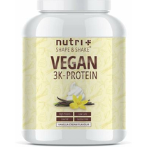 nutri+ veganes 3k proteinpulver, 1000 g dose