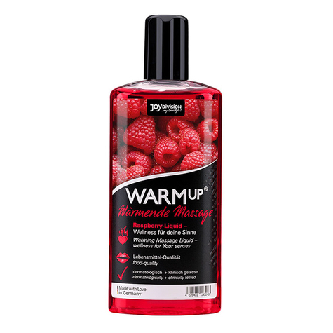 Massagegele: warmup raspberry 150 ml