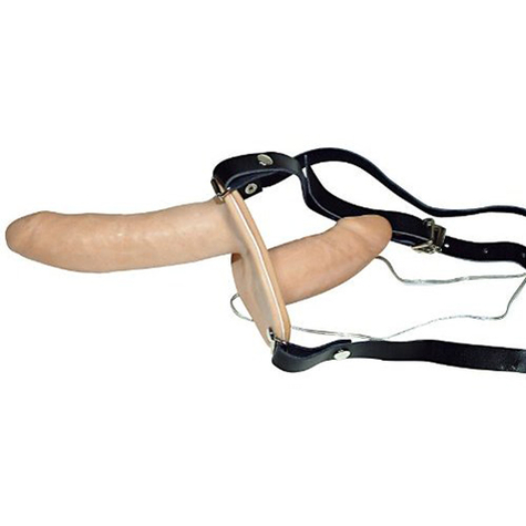 Gode ceinture : vibrating    strap on duo vibrating dongs