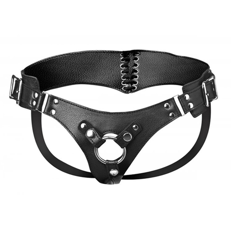 Gode ceinture : bodice corset style strap on harness