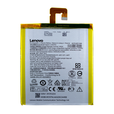Lenovo li-polymer akku l13d1p31 ideapad s5000 3450mah