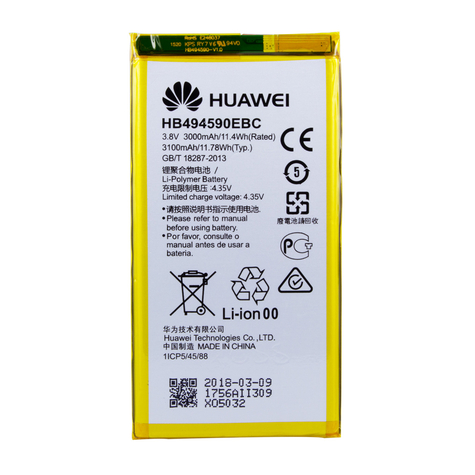 Huawei batterie li-polymère hb494590ebc huawei honor 7 3100mah universel