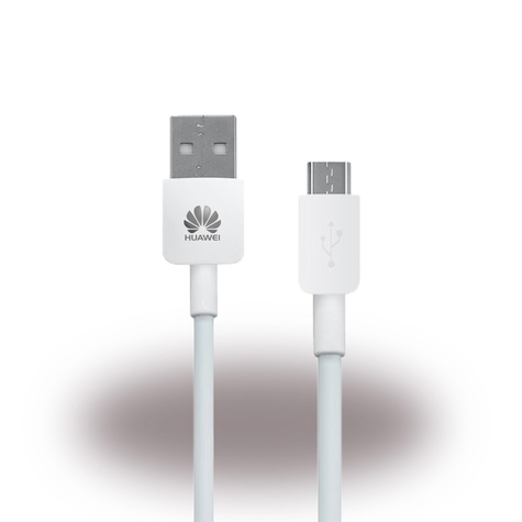 huawei données et câble de chargement micro usb 1m blanc