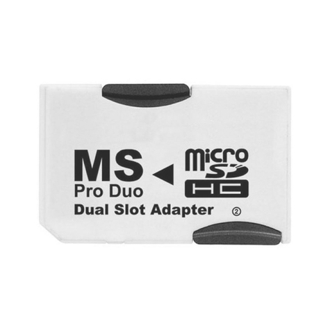 adaptateur pro duo pour microsd dual (pour 2x microsd)