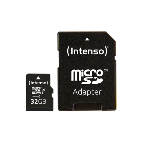 Carte mémoire intenso secure digital carte mémoire micro sd uhs-i professional 32 go
