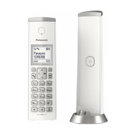Téléphone dect design panasonic kx-tgk220gw blanc