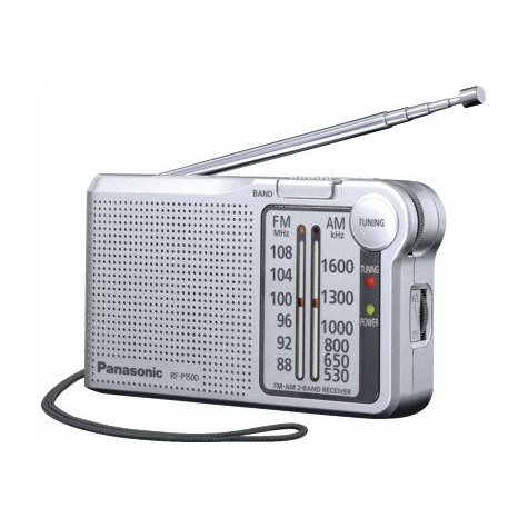 Radio portable panasonic rf-p150deg9-s argent