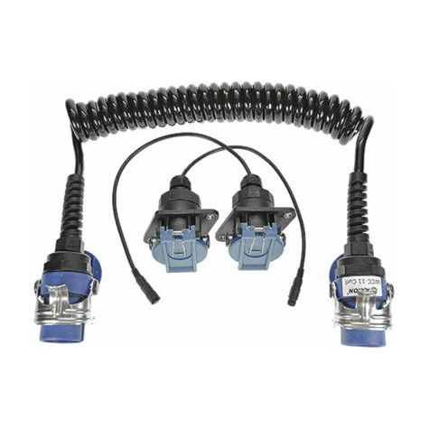 Axion wcc 11 hd - jeu de câbles spiralés mini din wpc à 4 broches pour caméra de vue arrière