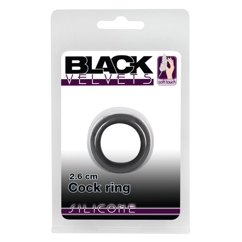 Black velvets cock ring 2,6 cm
