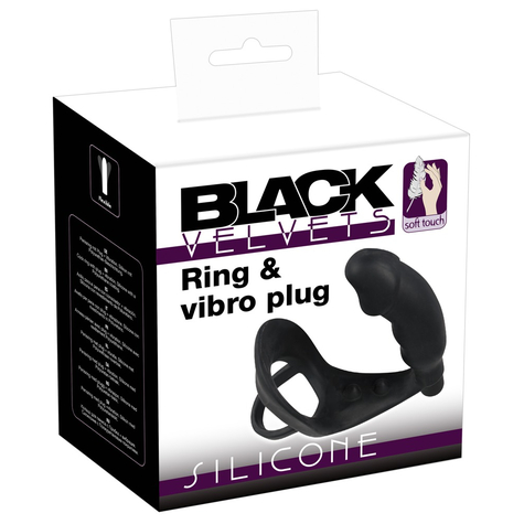 Black velvets ring + vibro plu