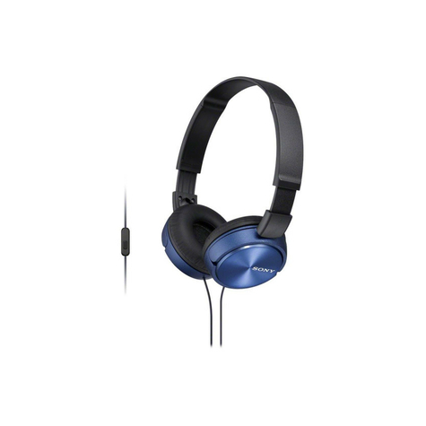 Sony Mdr-Zx310apl On Ear Headphones With Headset Function - Blue