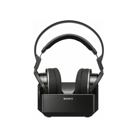 Sony mdr-rf855rk casque sans fil avec station de charge - noir