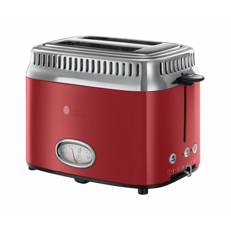 Russell hobbs 21680-56 grille-pain retro ribbon red