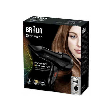 Braun satin hair 7 hd 785 sèche-cheveux professionnel avec technologie iontec