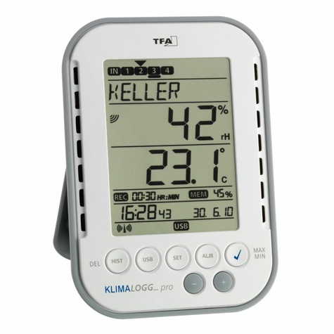 tfa 30.3039 hygrologg pro professional thermo hygrometer