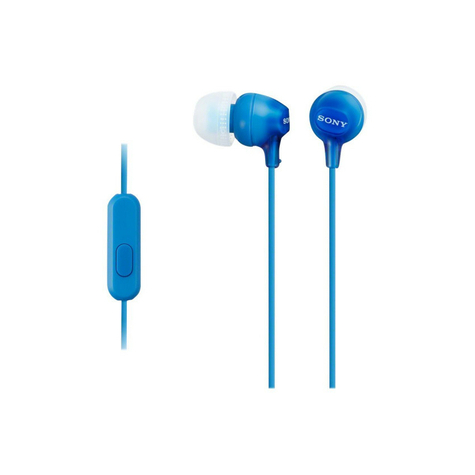 Sony mdr-ex15apli écouteurs intra-auriculaires, bleu