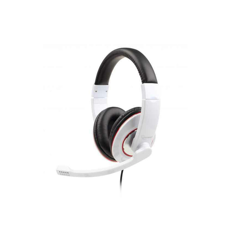Gembird Mhs-001-Gw Head-Band White Headset Mhs-001-Gw