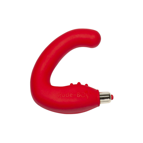 Vibromasseur silicone plug anal gode anal : rude boy rouge
