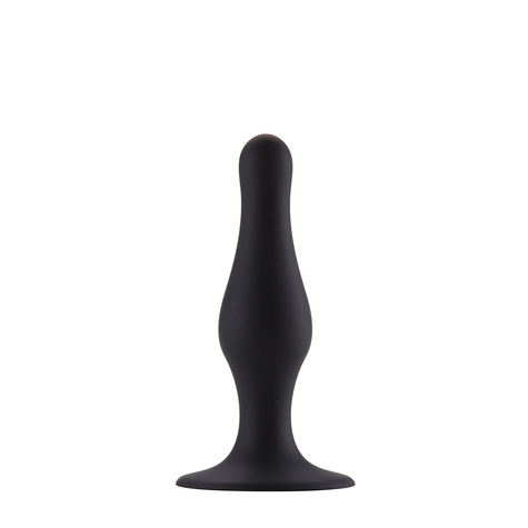 Plug anal:butt plug with suction cup small black
