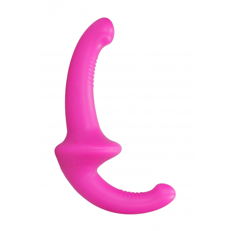 Strap on:silicone strapless strapon pink