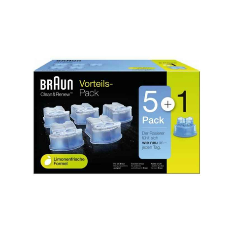 Braun clean&renew cc-system cartouches de nettoyage promo-pack 5+1