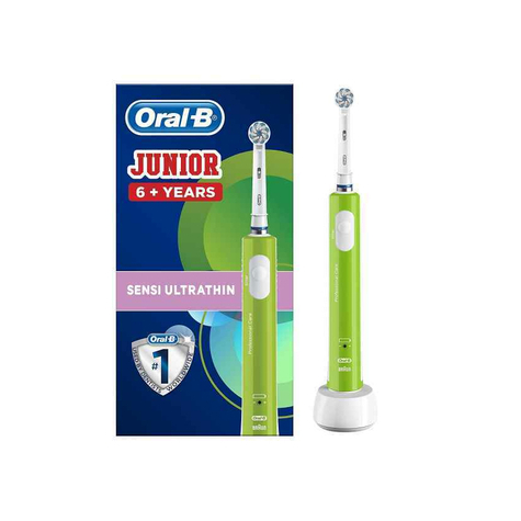 Brosse à dents électrique oral-b junior green pour les enfants de 6 ans et plus vert