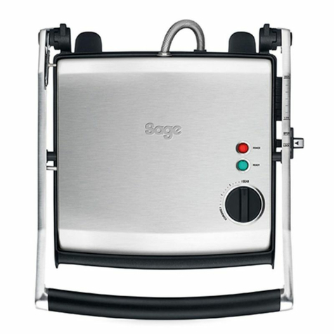 Sage appliances sgr200 gril de contact the adjusta grill, 2200 w