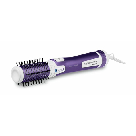 Rowenta cf 9530 brush activ volume & shine brosse à air chaud blanc/violet