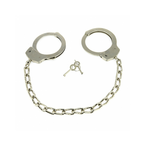 Rimba Metal Police Anklecuffs With Chain.