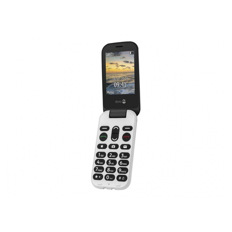 Doro 6060 senioren mobiltelefon   schwarz   cellphone   7,1 cm