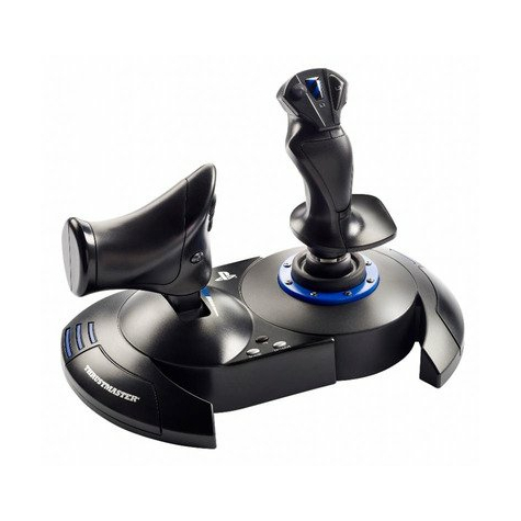 Thrustmaster t.flight hotas 4 - joystick - pc,playstation 4 - numérique - avec fil - usb 2.0 - noir - bleu