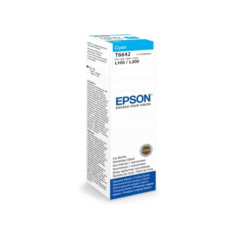 Epson T6642 - Original - Cyan - Epson L100/L110/L200/L300/L355/L550 - 1 Piece(S) - 62 Mm - 145 Mm