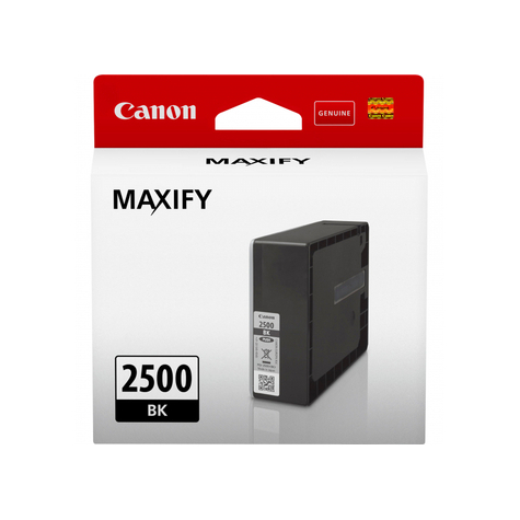 Canon pgi-2500bk - original - encre à pigments - noir - canon - maxify mb5350 maxify mb5150 maxify mb5455 maxify mb5450 maxify mb5050 maxify mb5155 maxify ib4050... 29,1 ml