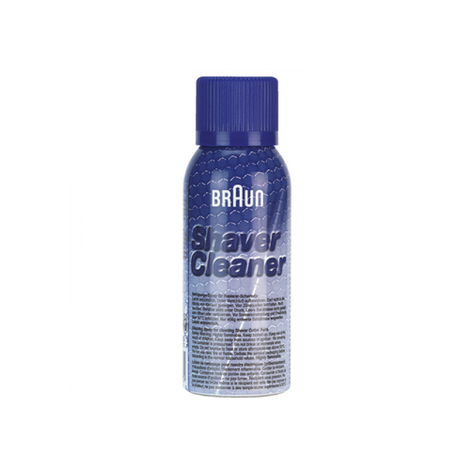 Braun cleaning spray - braun cruzer2 - cruzer3 - z30 - 2775 - 2776 - 2864 - 2865 - 2866 - 2874 - 2876 - 83 g
