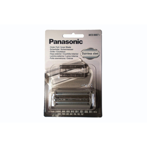 Panasonic wes9007 - acier inoxydable - acier inoxydable - es7027 - 7026 - 7017 - 7016 - 8068 - 8066 - 7006 - 7003 - 883 - 882 - 766 - 765 - 762 - 8017 - 8018 & 8026