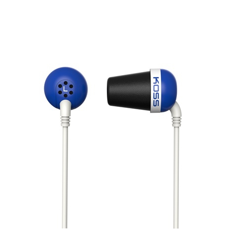Koss plug b - écouteurs - écouteur - bleu - avec fil - 1,2 m - intra-aural