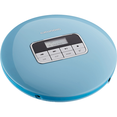 grundig gcdp 8000 - 12 h - mp3,wma - 20 - 20000 hz - lecteur cd portable - bleu - 40 s