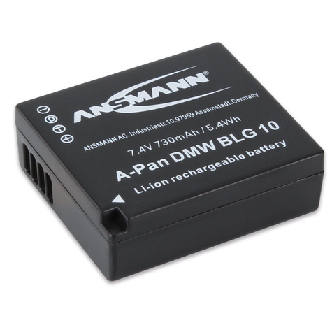 Ansmann 1400-0063 lithium-ion (li-ion) 730 mah appareil photo panasonic lumix dmc gf6 / dmc-gx7 7,4 v 1 pièce(s)