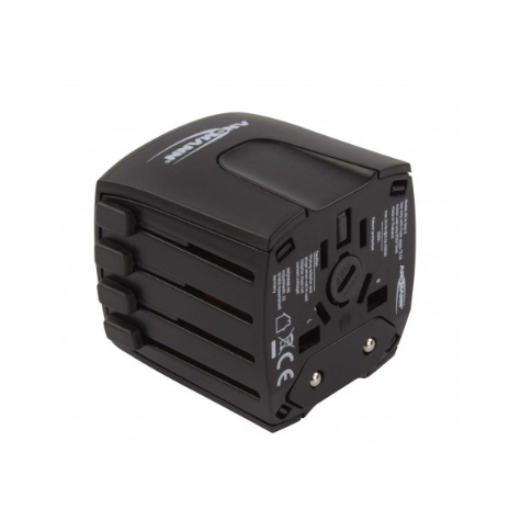 Ansmann All In One 2 - Type G (Vk) - Universal - 250 V - 2.5 A - Black - Type A - Type C