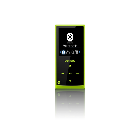 Stl lenco xemio 760 bt 8gb - lecteur mp4 - 8 go - tft - usb 2.0 - noir - vert - casque audio