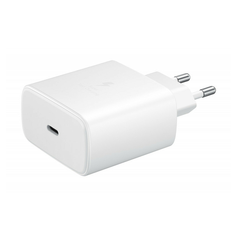 Samsung Quick Charger, Usb Type C, 45w, 1 M, White