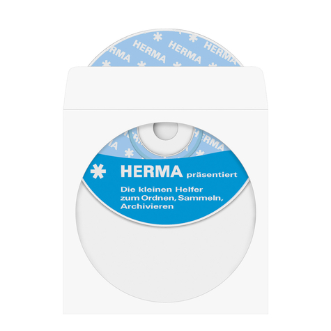 Herma 1140 - housse - 1 disques - papier - 124 mm - 124 mm - 100 pièce(s)