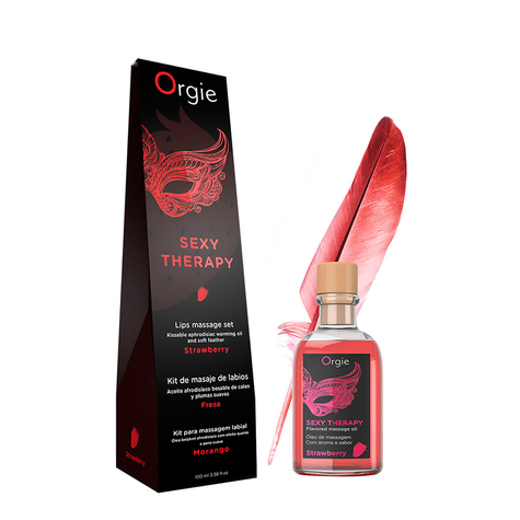 Lips massage kit strawberry