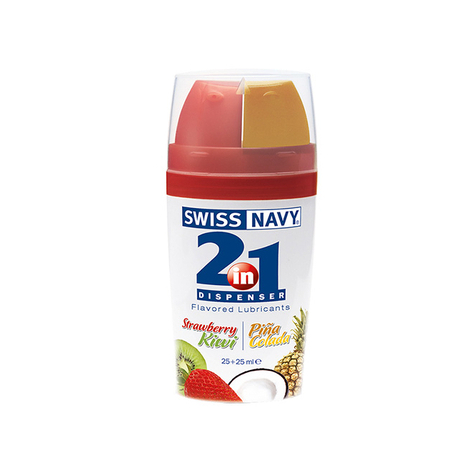 Swiss navy 2 en 1 fraise-kiwi / ananas colada