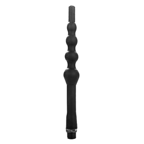 All black silicone anal douche type 4