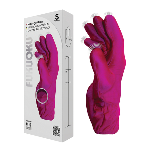 Fukuoku glove massage-handschuh pink small